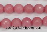 CCN1834 15 inches 12mm faceted round candy jade beads wholesale