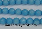 CCN1872 15 inches 8mm faceted round candy jade beads wholesale