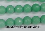 CCN1883 15 inches 10mm faceted round candy jade beads wholesale