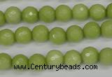 CCN1902 15 inches 8mm faceted round candy jade beads wholesale