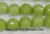 CCN1905 15 inches 14mm faceted round candy jade beads wholesale