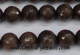 CCN1934 15 inches 12mm faceted round candy jade beads wholesale