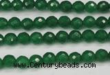 CCN1971 15 inches 6mm faceted round candy jade beads wholesale