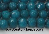 CCN2045 15 inches 8mm faceted round candy jade beads wholesale