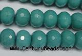 CCN2103 15.5 inches 8*12mm faceted rondelle candy jade beads