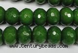 CCN2110 15.5 inches 10*14mm faceted rondelle candy jade beads