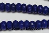 CCN2120 15.5 inches 6*10mm faceted rondelle candy jade beads