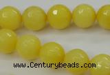 CCN2257 15.5 inches 12mm faceted round candy jade beads wholesale