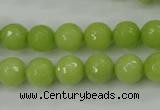 CCN2273 15.5 inches 10mm faceted round candy jade beads wholesale