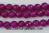 CCN2295 15.5 inches 8mm faceted round candy jade beads wholesale