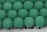 CCN2410 15.5 inches 4mm round matte candy jade beads wholesale