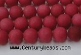 CCN2531 15.5 inches 8mm round matte candy jade beads wholesale