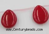 CCN2706 Top-drilled 18*25mm flat teardrop candy jade beads