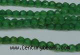 CCN2819 15.5 inches 3mm tiny faceted round candy jade beads