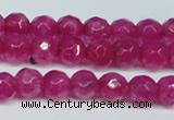 CCN2830 15.5 inches 5mm faceted round candy jade beads