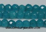 CCN2836 15.5 inches 5mm faceted round candy jade beads