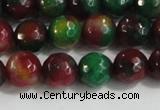 CCN4011 15 inches 8mm faceted round candy jade beads wholesale