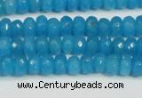 CCN4133 15.5 inches 4*6mm faceted rondelle candy jade beads