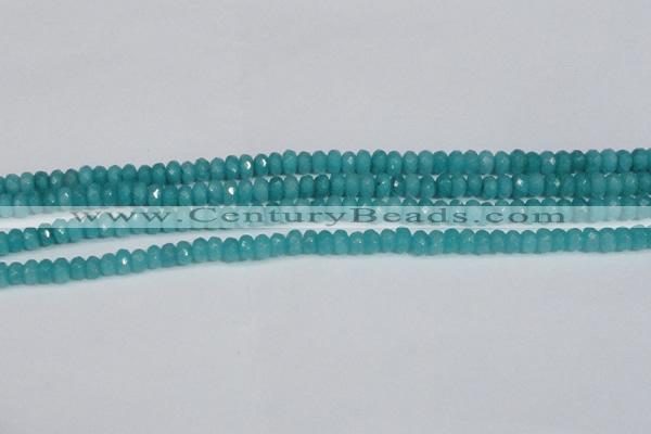 CCN4138 15.5 inches 4*6mm faceted rondelle candy jade beads