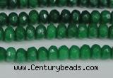 CCN4141 15.5 inches 4*6mm faceted rondelle candy jade beads