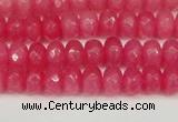 CCN4156 15.5 inches 5*8mm faceted rondelle candy jade beads