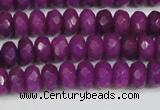 CCN4162 15.5 inches 5*8mm faceted rondelle candy jade beads