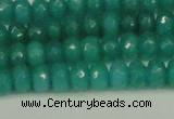 CCN4169 15.5 inches 5*8mm faceted rondelle candy jade beads