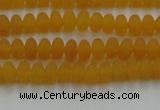 CCN4500 15.5 inches 3*5mm rondelle matte candy jade beads