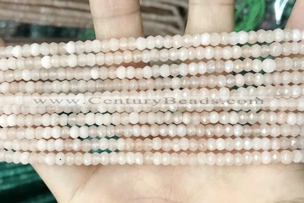 CCN5102 15 inches 3*4mm faceted rondelle candy jade beads