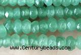 CCN5118 15 inches 3*4mm faceted rondelle candy jade beads