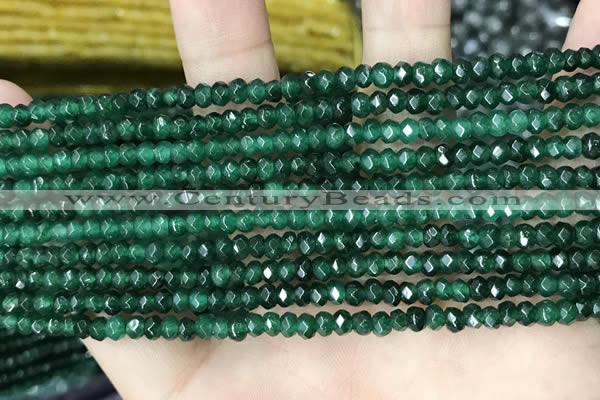 CCN5120 15 inches 3*4mm faceted rondelle candy jade beads