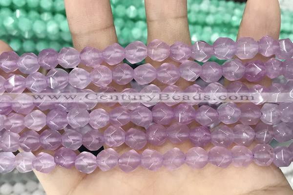 CCN5254 15 inches 8mm faceted nuggets candy jade beads