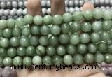 CCN5778 15 inches 10mm faceted round candy jade beads