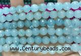 CCN6324 15.5 inches 8mm faceted round candy jade beads Wholesale