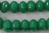 CCN924 15.5 inches 10*14mm faceted rondelle candy jade beads