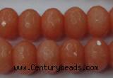 CCN930 15.5 inches 12*16mm faceted rondelle candy jade beads