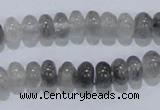 CCQ67 15.5 inches 5*8mm rondelle cloudy quartz beads wholesale