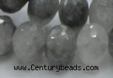 CCQ79 15.5 inches 15*20mm faceted rondelle cloudy quartz beads wholesale