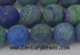 CCS544 15.5 inches 12mm round matte dyed chrysocolla beads