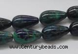 CCS56 16 inches 10*18mm teardrop dyed chrysocolla gemstone beads