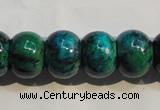 CCS618 15.5 inches 12*16mm rondelle dyed chrysocolla gemstone beads