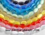 CCT13 10*15mm different color oval cats eye beads Wholesale