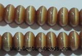 CCT280 15 inches 5*8mm rondelle cats eye beads wholesale