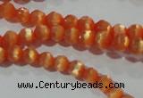 CCT309 15 inches 4mm faceted round cats eye beads wholesale