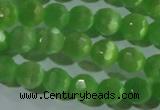 CCT360 15 inches 6mm faceted round cats eye beads wholesale