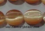 CCT696 15 inches 10*12mm oval cats eye beads wholesale