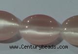 CCT724 15 inches 10*14mm oval cats eye beads wholesale