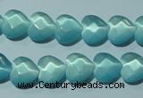 CCT963 15 inches 10*10mm faceted heart cats eye beads wholesale