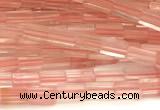 CCU1088 15 inches 2*4mm cuboid cherry quartz beads