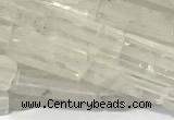 CCU1131 15 inches 4*13mm cuboid white crystal beads